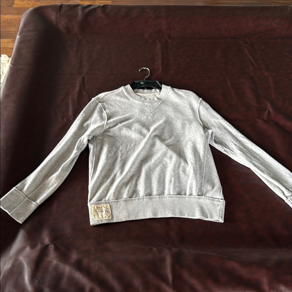 Levi's Gray Crew Neck Sweater Soft Cotton Casual